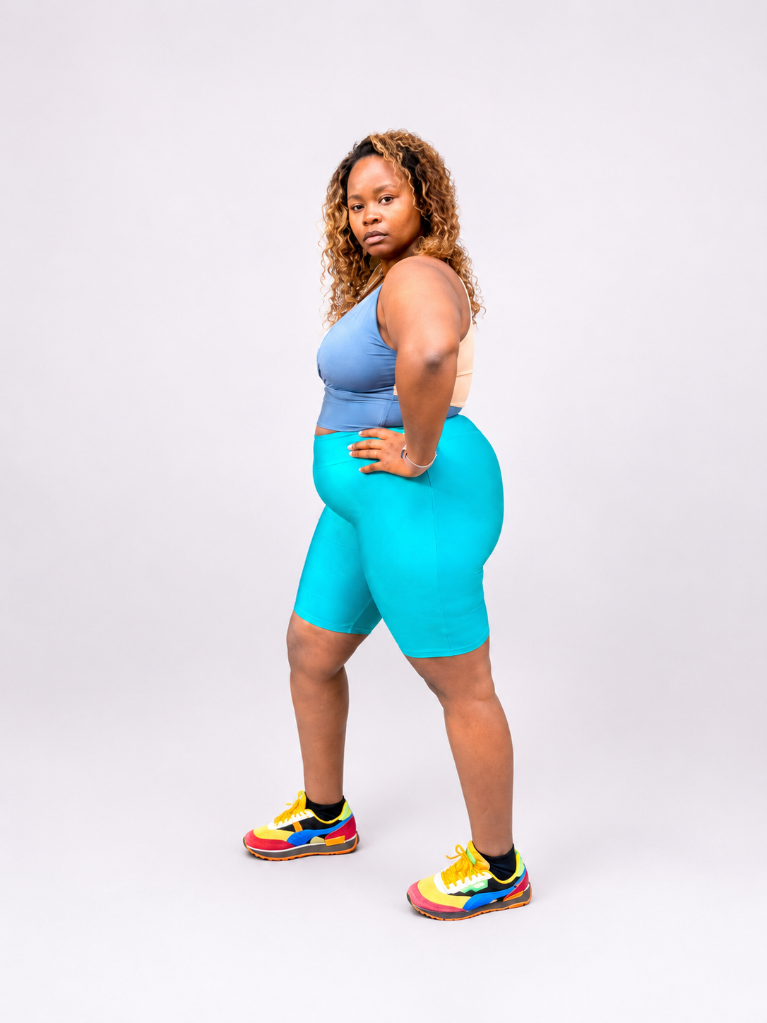 Active CurveFit Turquoise Short Tights