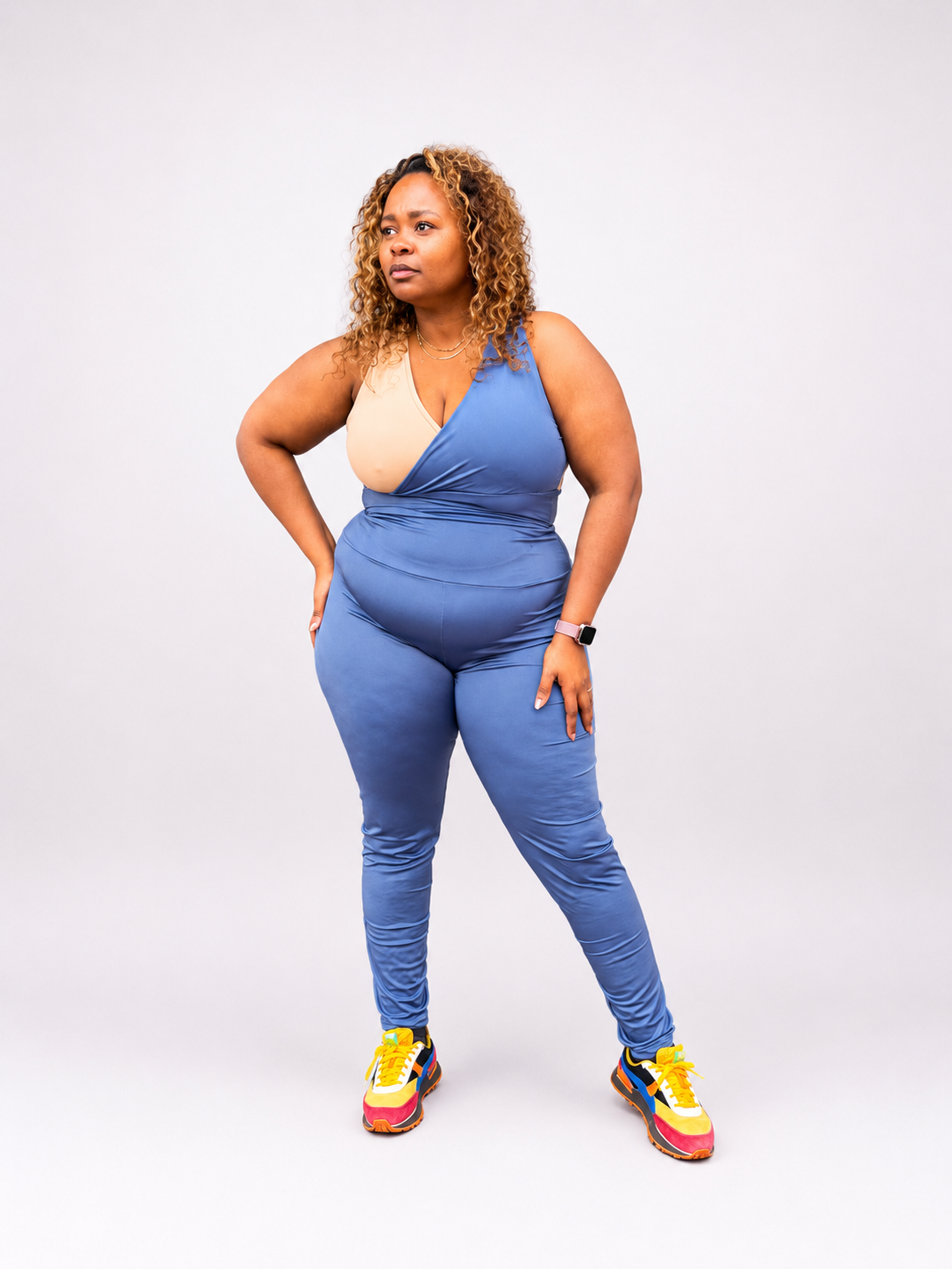 Active CurveFit Slate Blue Long Tights