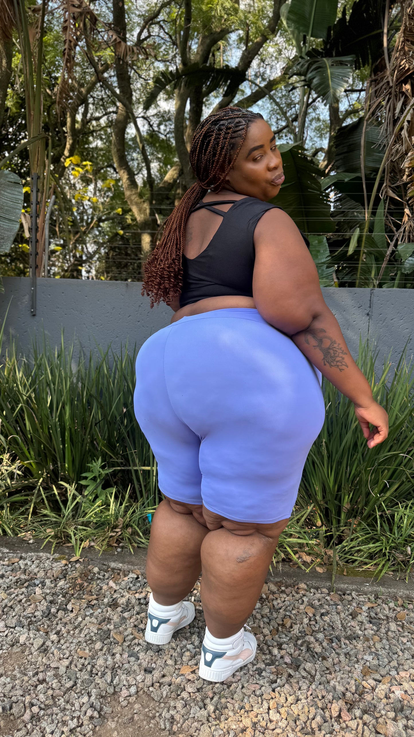 Active CurveFit Dusty Blue Short Tights