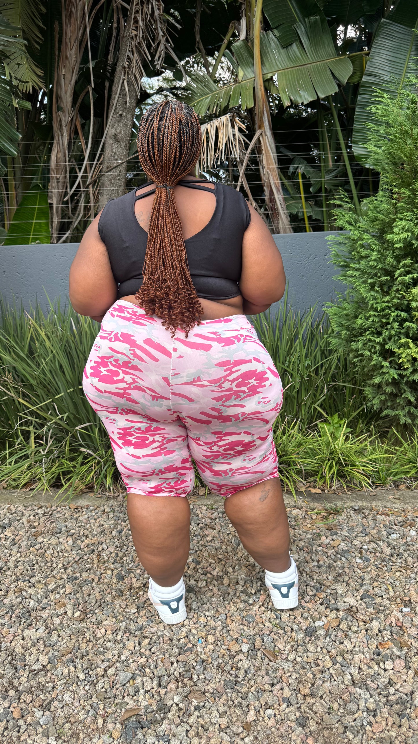 Active CurveFit short  Pink Camo Tights