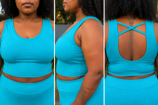 Active CurveFit Turquoise Crop Vest