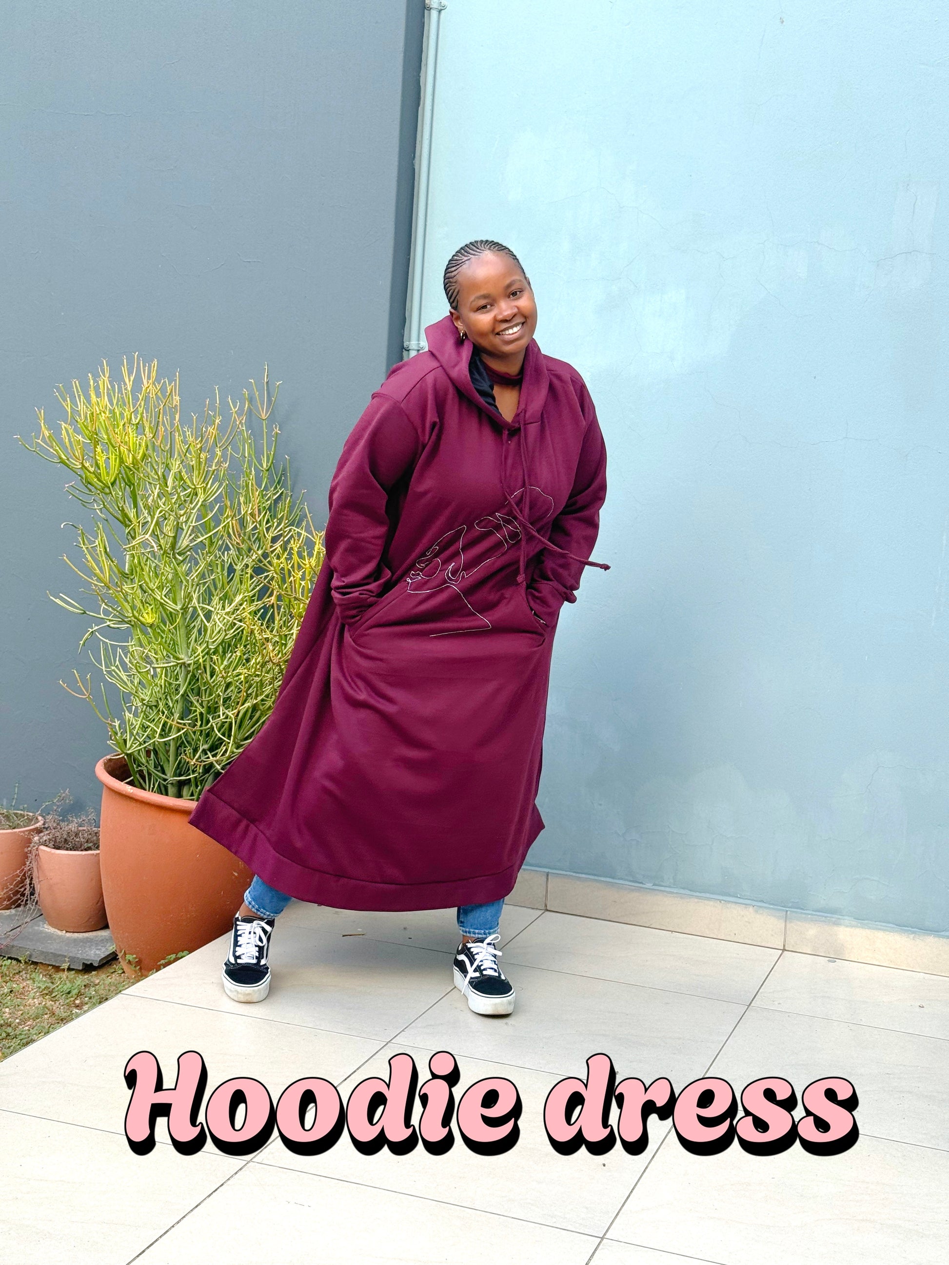 Winter warm hoodie dress – MajediC
